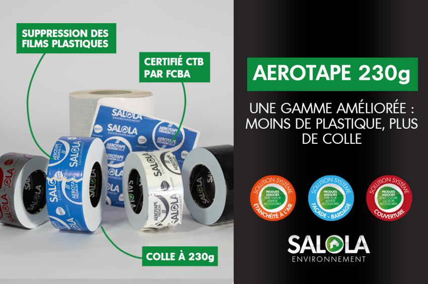 AEROTAPE 230g : Notre gamme d’adhésifs améliorée pour garantir une étanchéité à l’air sans compromis